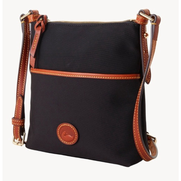 Dooney & Bourke Handbags - Dooney & Bourke Quiet Luxury Sporty Chic Black Nylon Leather Trim Crossbody